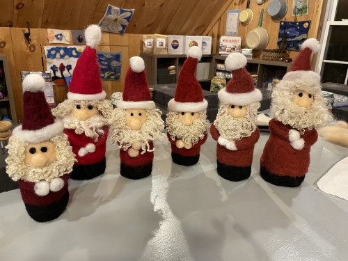 In the Meadow Farm - Felted Santa